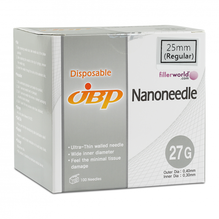 Jbp Nanoneedle 27G 25mm Regular